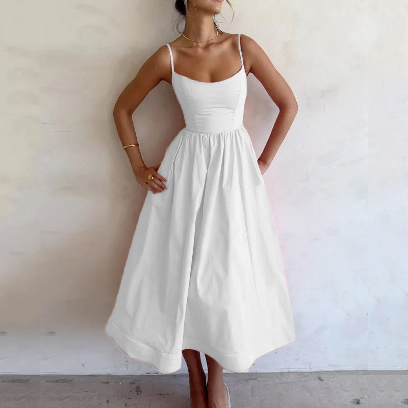 Hannah – Elegant Suspender Dress
