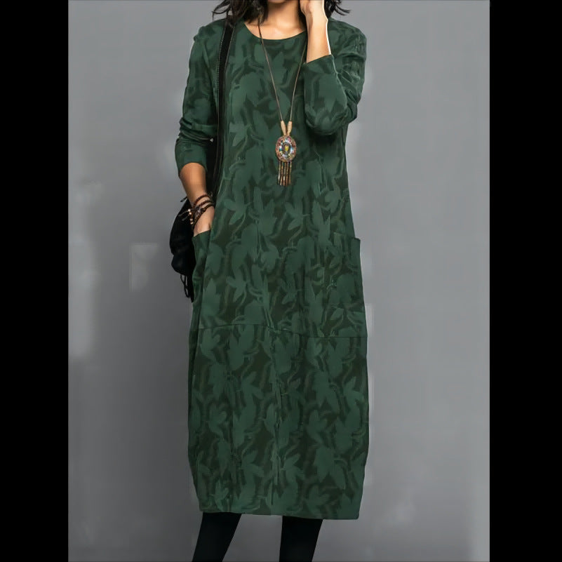 Phoebe – Retro Knitted A-Line Dress