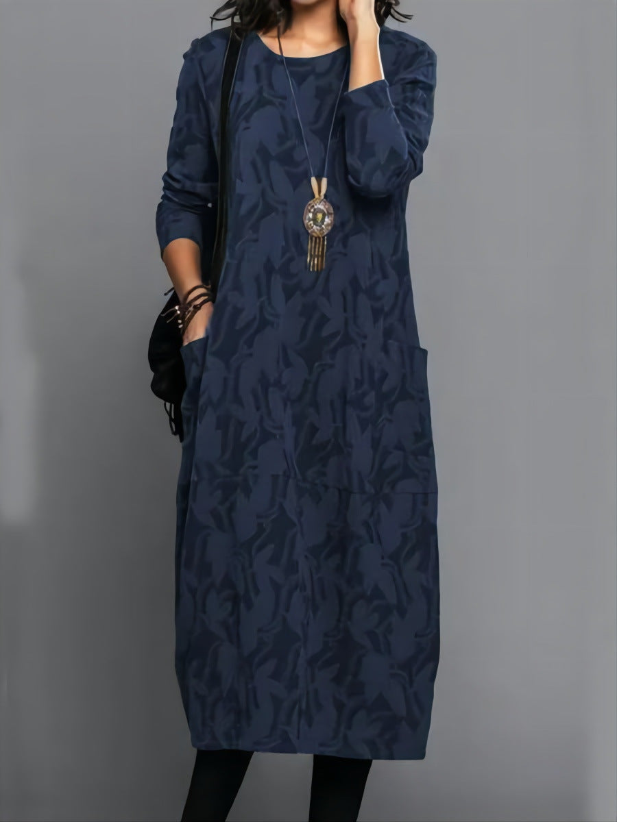 Phoebe – Retro Knitted A-Line Dress