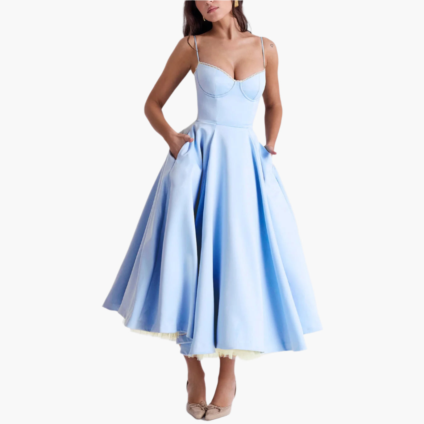 Juliet – Sleeveless Puffy Long Dress