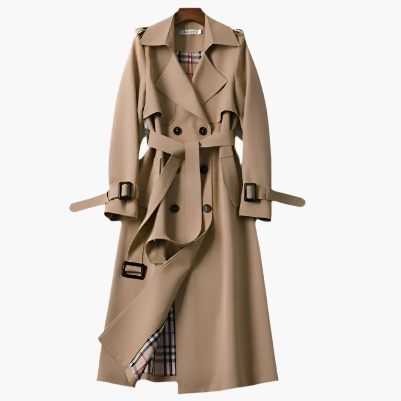 Kimberley – Mittellanger Damen Trenchcoat im Herbst-Style