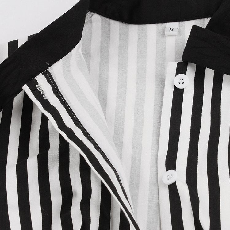Julie – Vintage Striped Button Dress