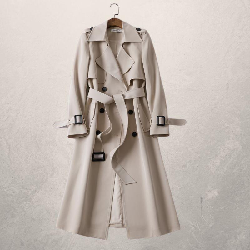 Kimberley – Mittellanger Damen Trenchcoat im Herbst-Style