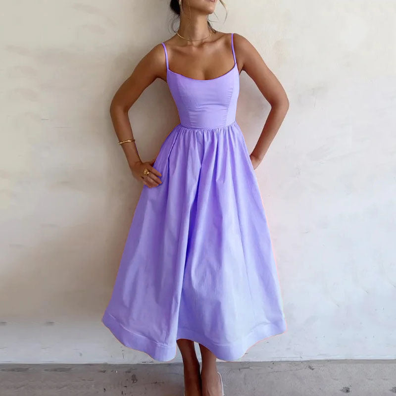 Hannah – Elegant Suspender Dress