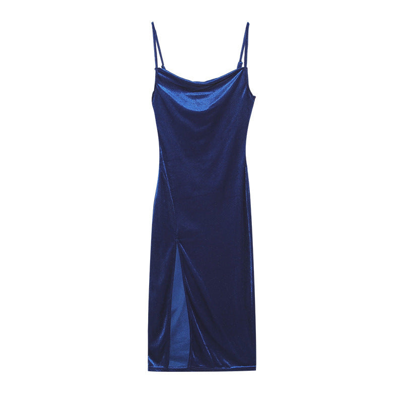 Sharon – Elegant Sleeveless Split Dress