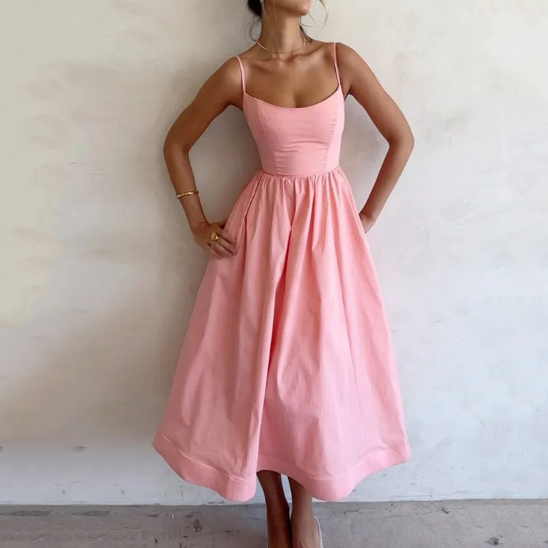 Hannah – Elegant Suspender Dress