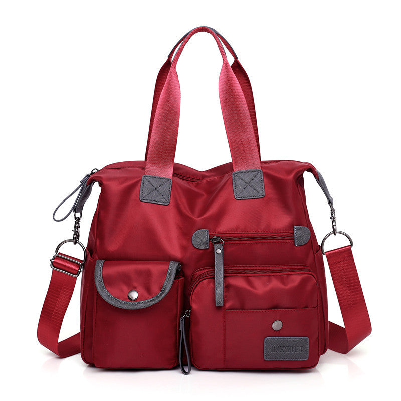 Shannon – Functional Nylon Shoulder Bag with Multiple Pockets