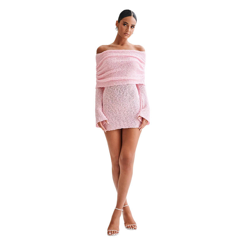 Ruth – Hollow-out Off-shoulder Dress