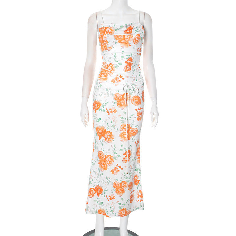 Kate – Waist Trimming Lace Up Dress