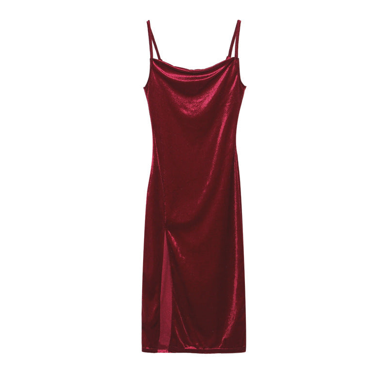 Sharon – Elegant Sleeveless Split Dress
