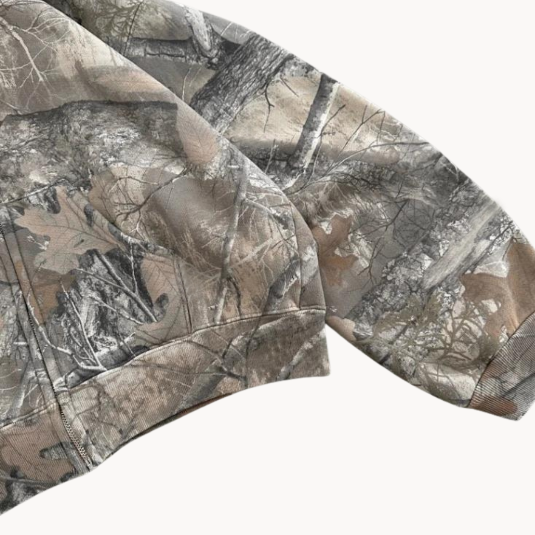Unisex Camouflage Streetwear Oversized Hoodie – Relaxed Fit for Casual Style