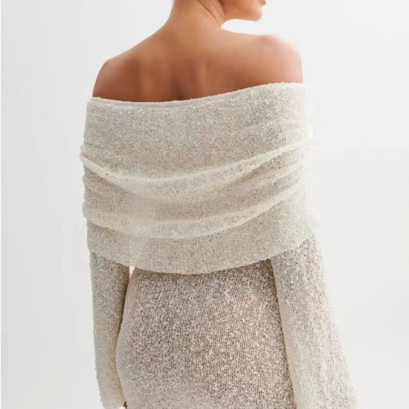 Ruth – Hollow-out Off-shoulder Dress