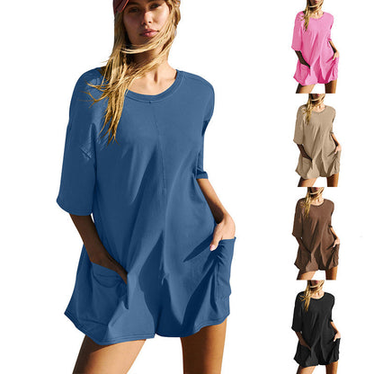 Melissa – Casual Loose Jumpsuit with Pockets