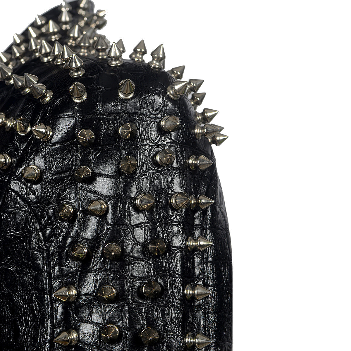 Kirk – Short Vegan Leather Jacket with Punk Style