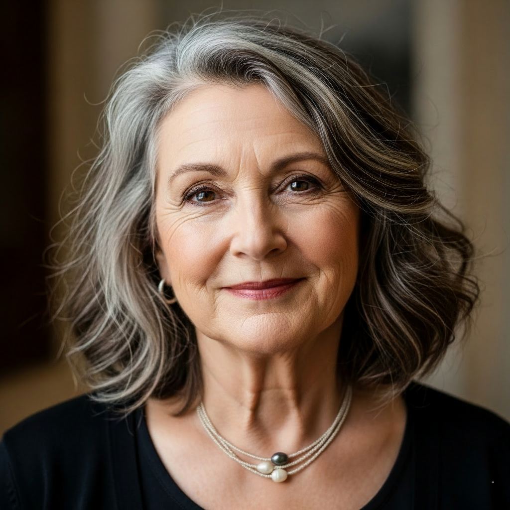 Layered Beaded Necklace with Trio of Pearls