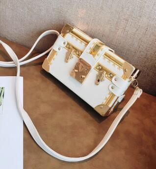 Natasha – Vintage Trunk-Style Handbag with Lock Detailing