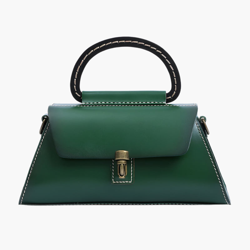 Margaret – Retro Structured Mini Bag with Antique Lock