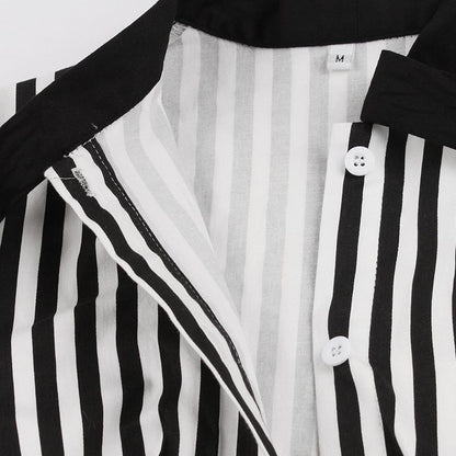 Julie – Vintage Striped Button Dress