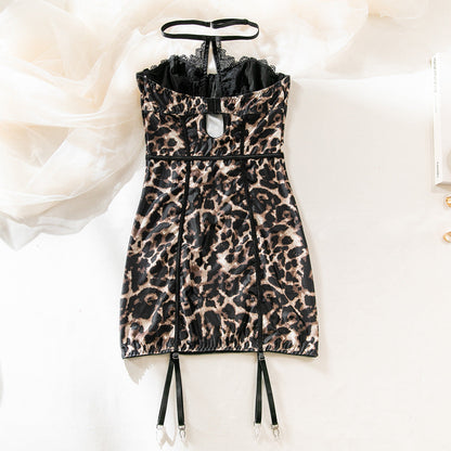Vanessa – Leopard Print Tube Top Dress