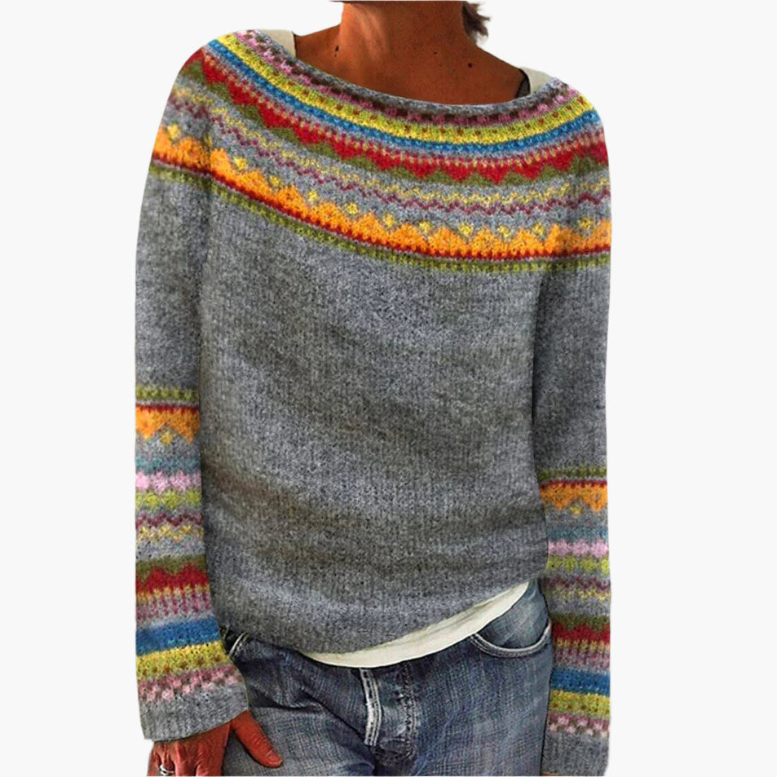 Retro Knitted Sweater for Women