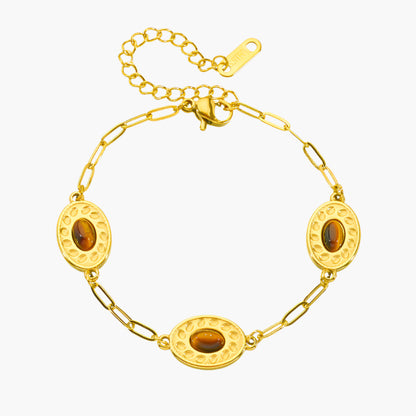 Margaret – Gold-plated Stainless Steel Geometric Bracelet