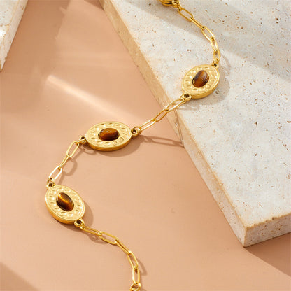 Margaret – Gold-plated Stainless Steel Geometric Bracelet