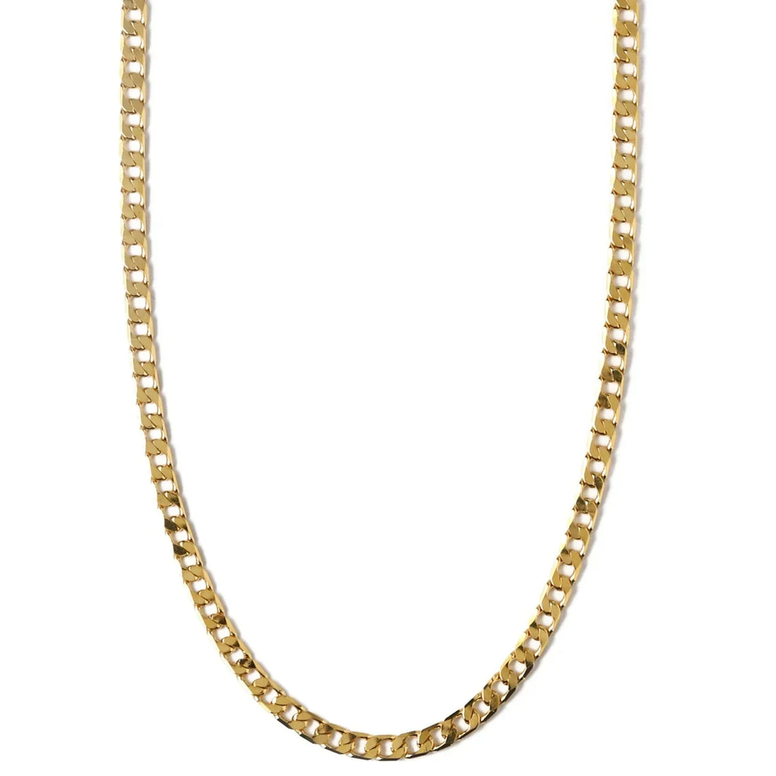 Classic Gold-Tone Curb Chain Necklace