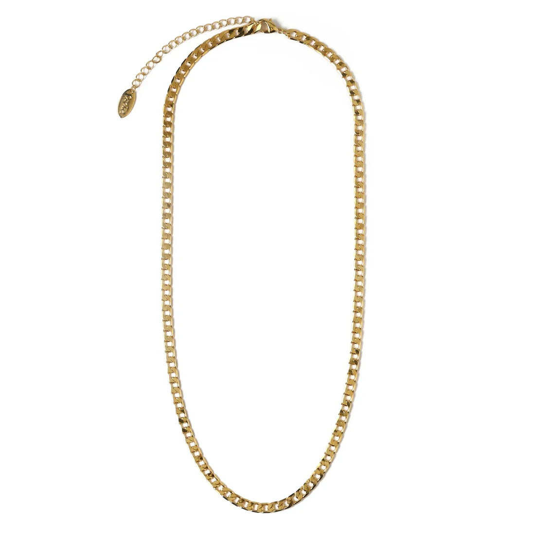 Classic Gold-Tone Curb Chain Necklace