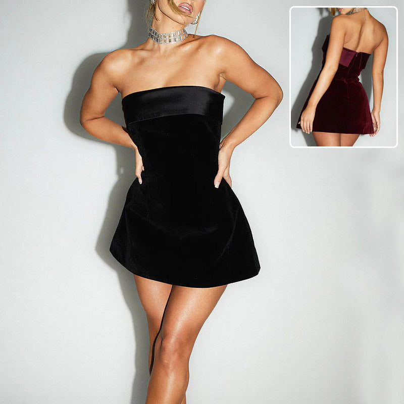Margaret – Fashion A-line Tube-top Dress