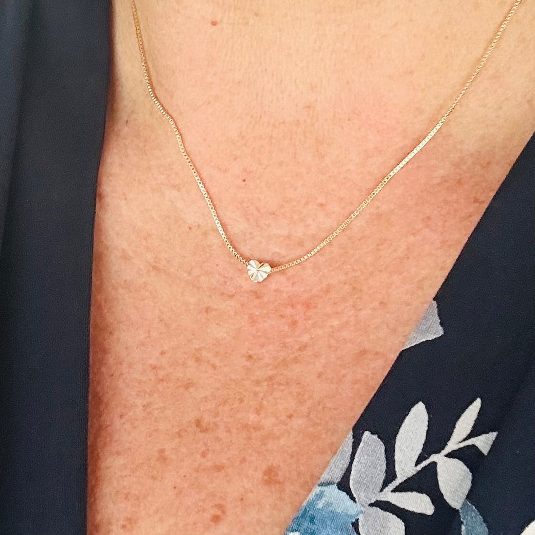 Sunburst Heart Necklace in Gold Tone