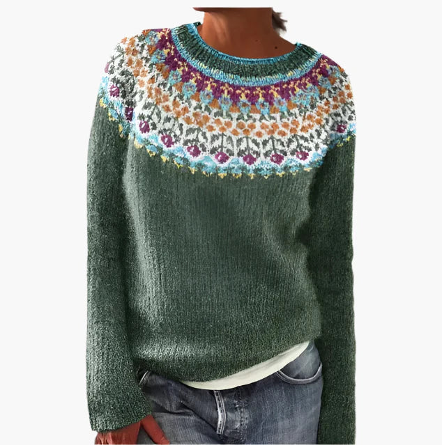 Retro Knitted Sweater for Women