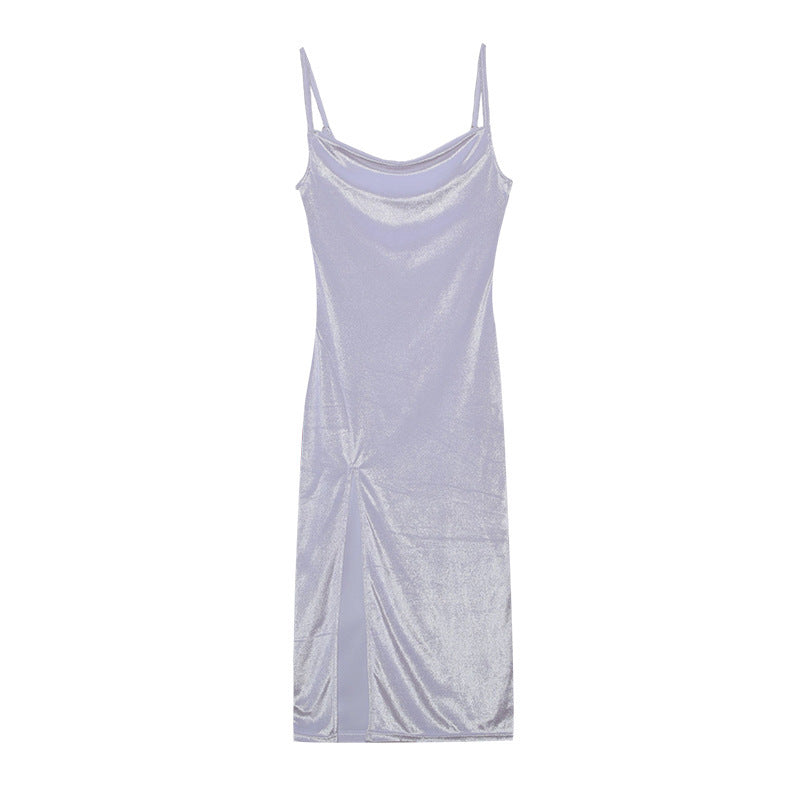 Sharon – Elegant Sleeveless Split Dress