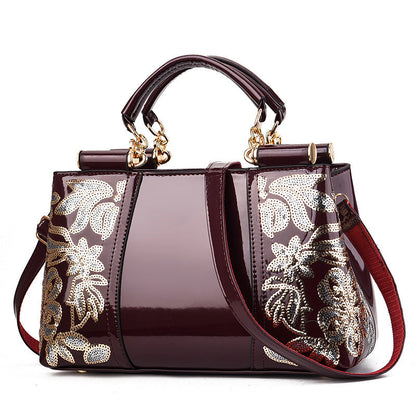 Tara – Compact Structured Handbag with Fur Pom-Pom Charm