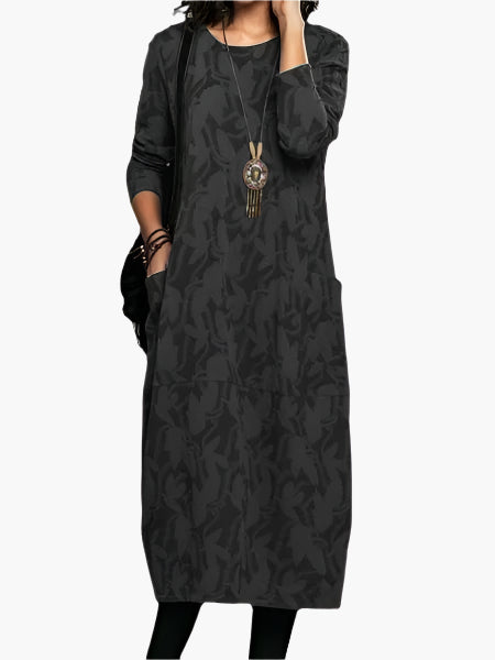 Phoebe – Retro Knitted A-Line Dress