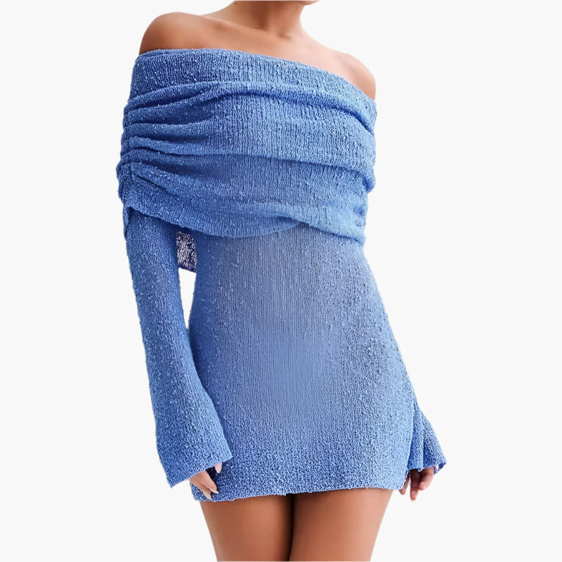 Ruth – Hollow-out Off-shoulder Dress