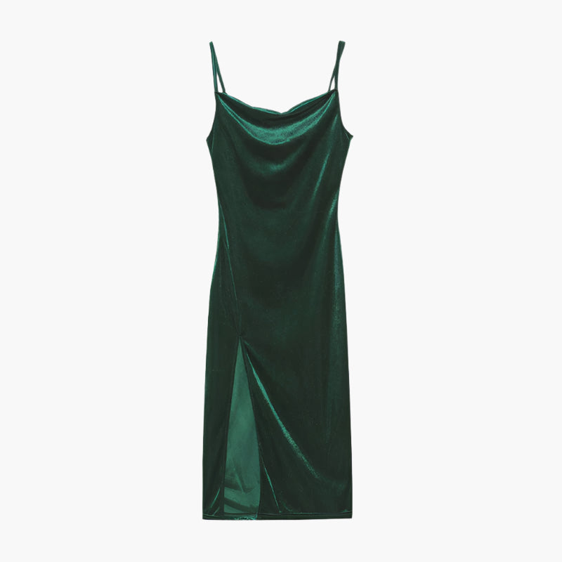 Sharon – Elegant Sleeveless Split Dress