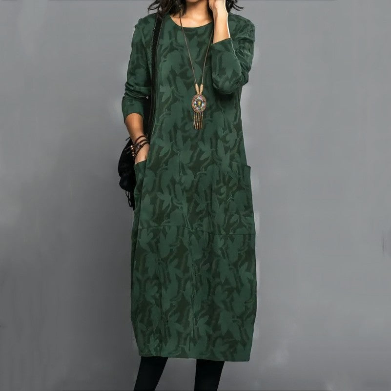 Phoebe – Retro Knitted A-Line Dress