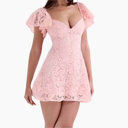 Lynda – Elegant V-neck Dress