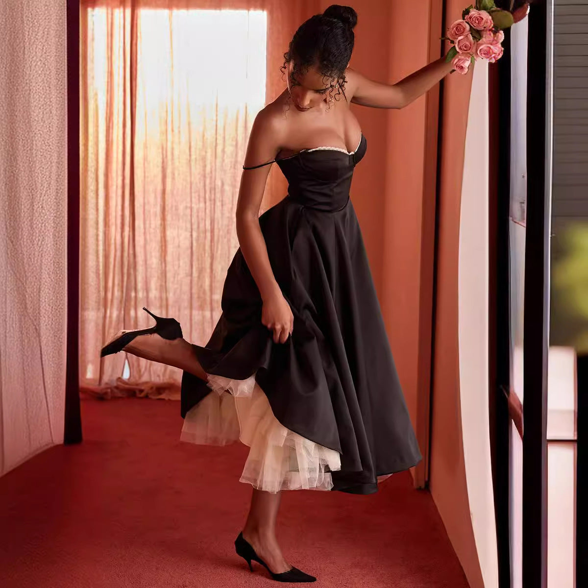 Juliet – Sleeveless Puffy Long Dress
