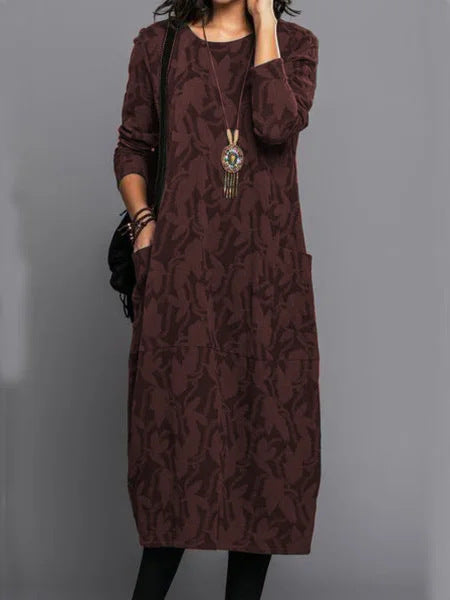 Phoebe – Retro Knitted A-Line Dress