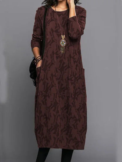 Phoebe – Retro Knitted A-Line Dress