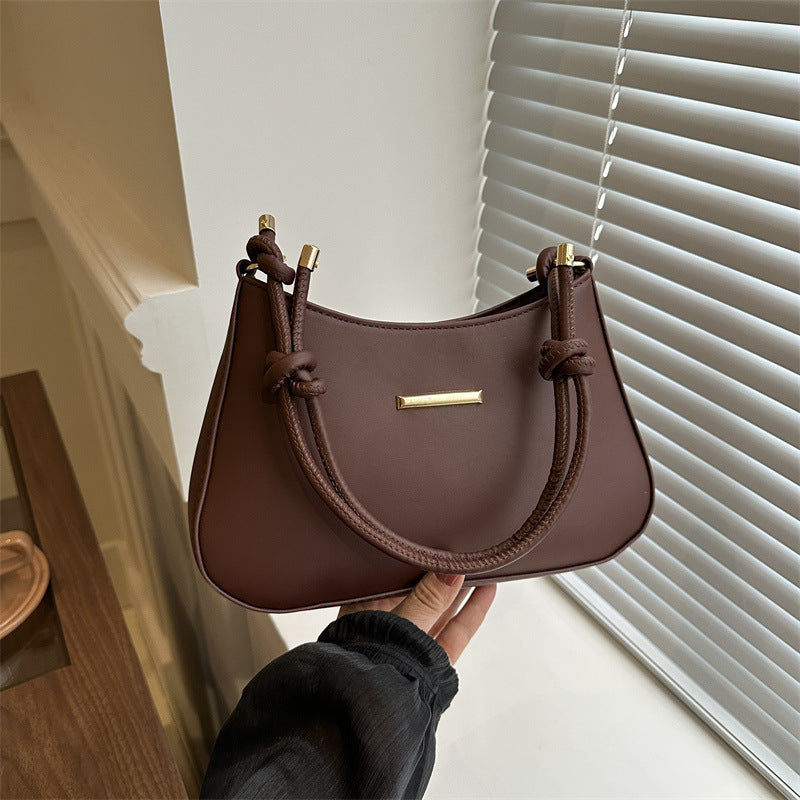 Stephanie –Chic Shoulder Bag with Knot Handle Design