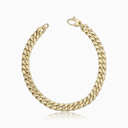 Classic Silver-Tone Cuban Link Bracelet