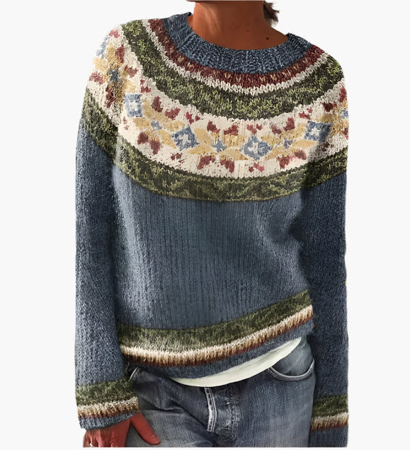 Retro Knitted Sweater for Women