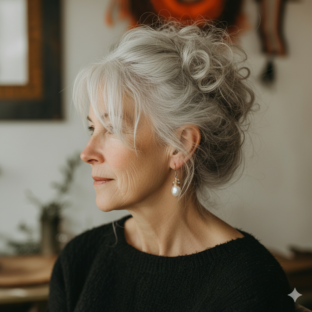 Pearl Drop Earrings with Gold Wire Wrap