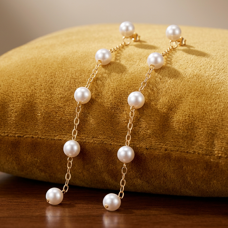 Elegant Pearl Dangle Earrings for Daily and Special Occasions