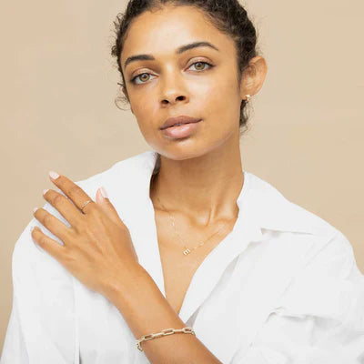 Classic Silver Initial Necklace – Letter Pendant