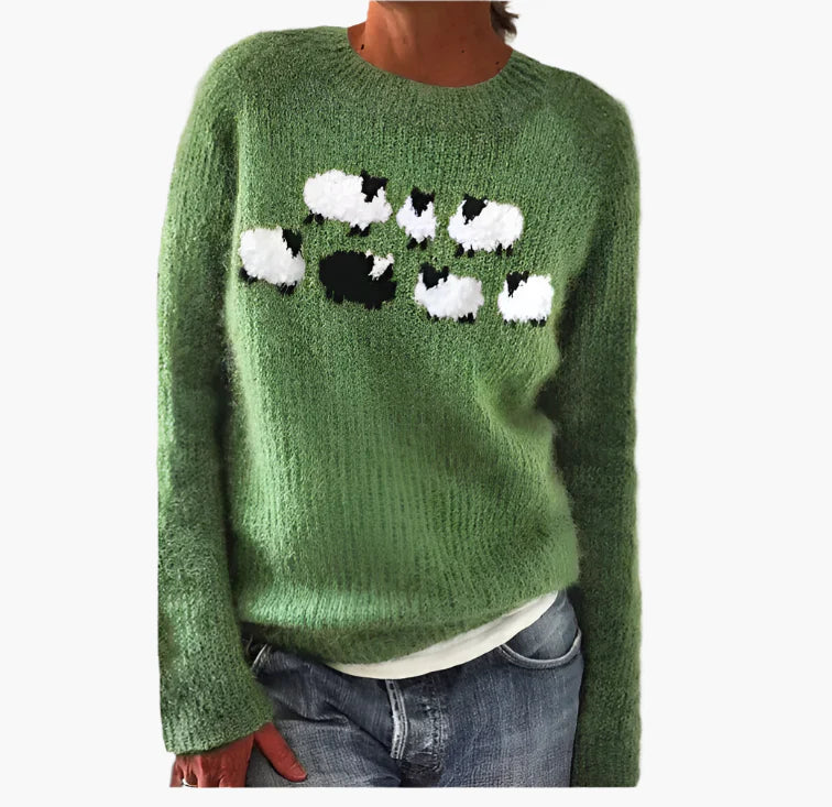 Retro Knitted Sweater for Women