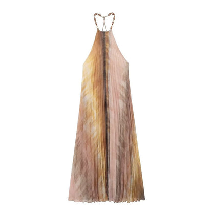 Tara – Tie Dye Pleated Dress