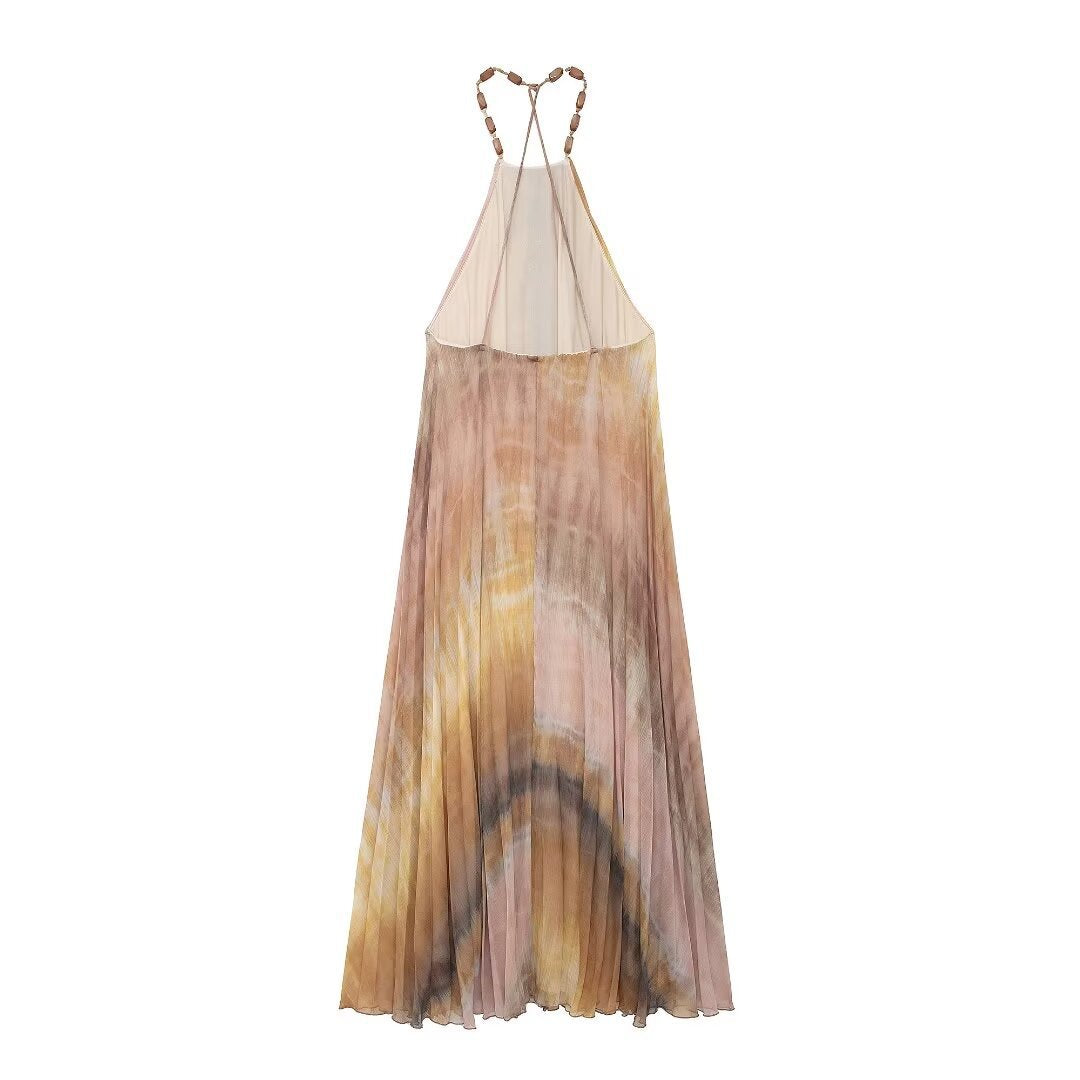 Tara – Tie Dye Pleated Dress